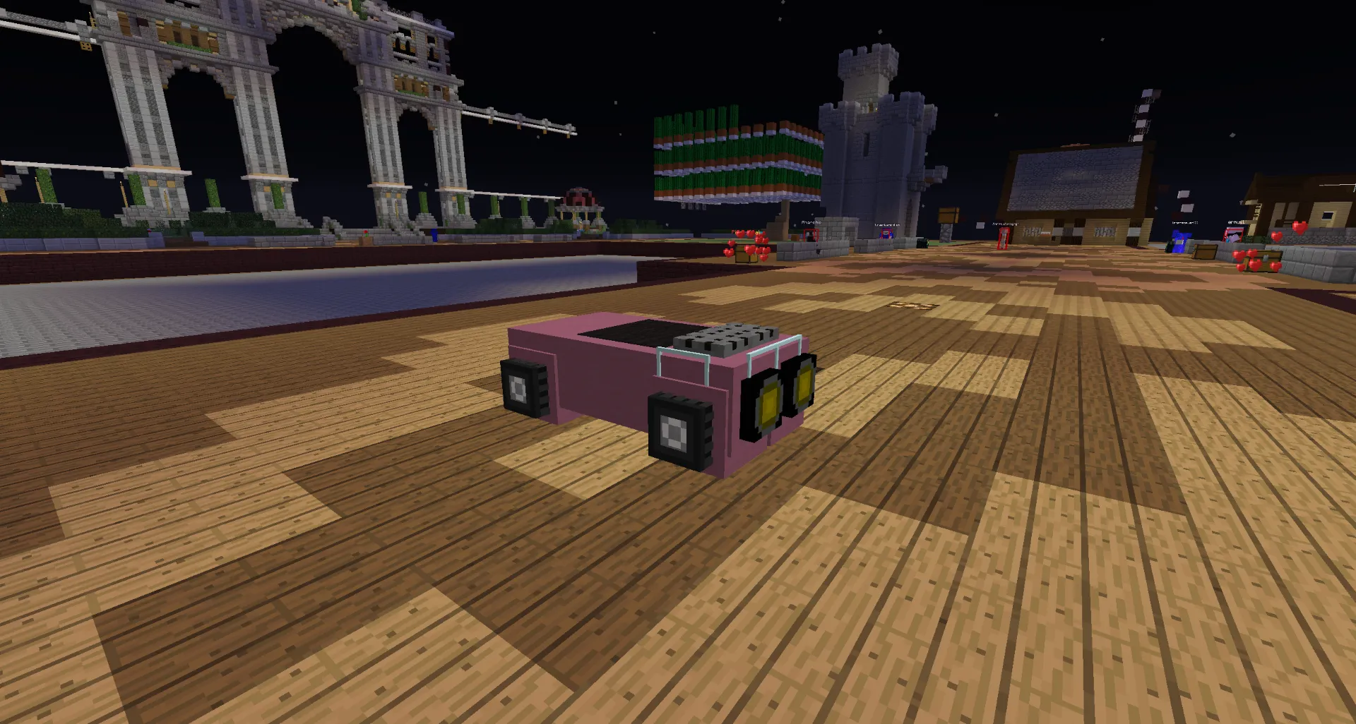 Image of Minecraft Magenta Car
